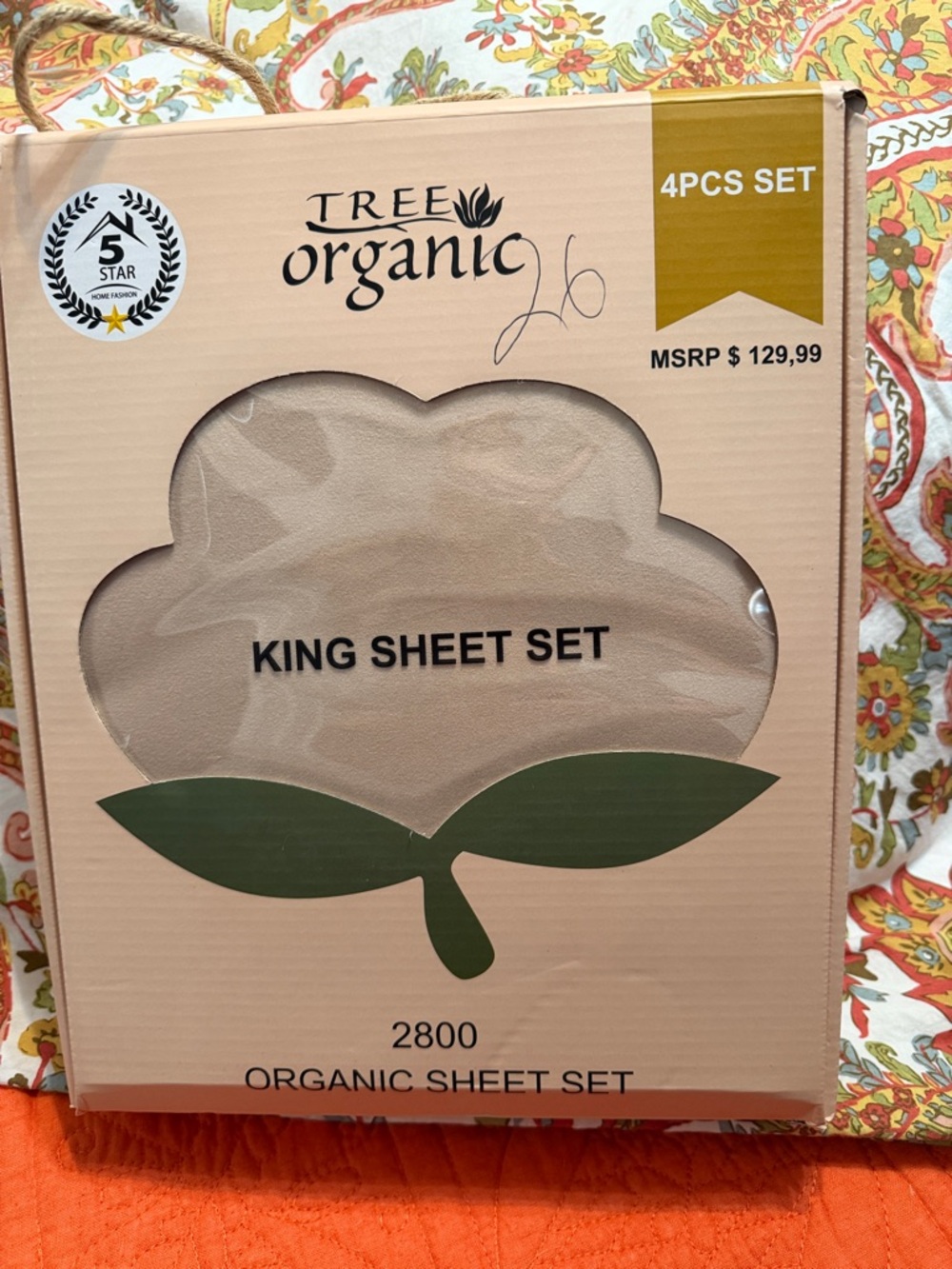 King Sheet Set - Cream King 4-Piece